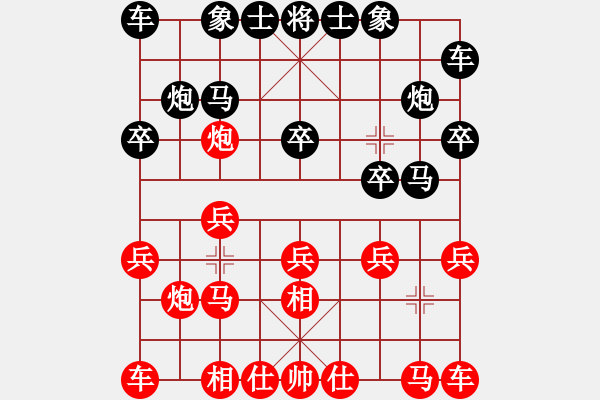 象棋棋譜圖片：馮明光     先負(fù) 孫勇征     - 步數(shù)：10 