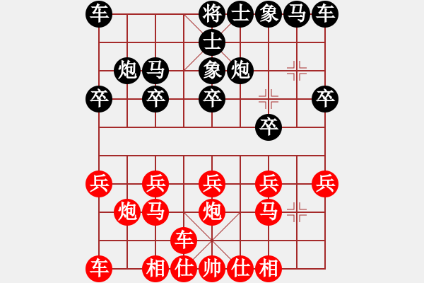 象棋棋譜圖片：橫才俊儒[292832991] -VS- 老林伯伯[2233568707] - 步數(shù)：10 