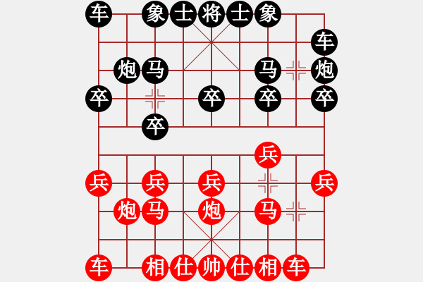 象棋棋譜圖片：重塑金身(1段)-和-cccvvvcv(1段) - 步數(shù)：10 