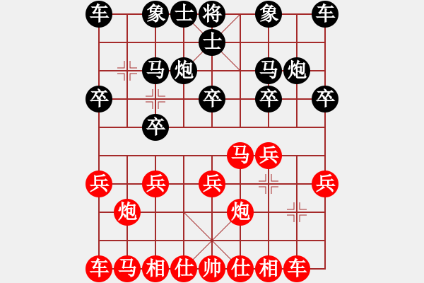 象棋棋譜圖片：小組長[紅] -VS- 我弱取和[黑] - 步數(shù)：10 