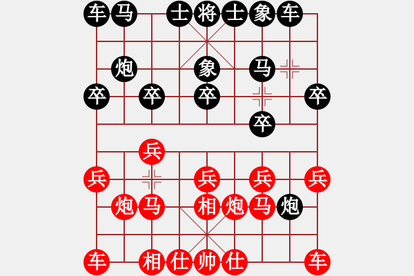 象棋棋譜圖片：daner(1段)-負-通遼低手(2段) - 步數(shù)：10 