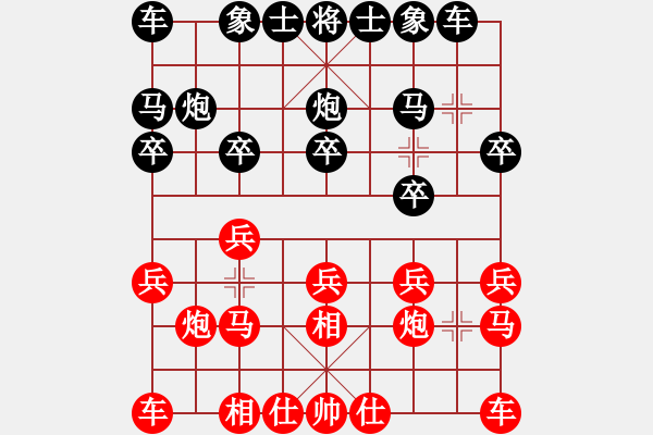 象棋棋谱图片：赵鑫鑫(8段)-胜-一只金手镯(2段) - 步数：10 