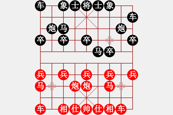 象棋棋譜圖片：一生有棋(人王)-勝-給愛(ài)人修眉(日帥) - 步數(shù)：10 