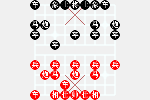 象棋棋譜圖片：橫才俊儒[292832991] -VS- 棋樂一[1321204823] - 步數(shù)：10 