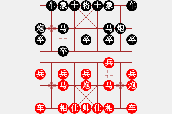 象棋棋谱图片：刘龙 先负 姚洪新 - 步数：10 