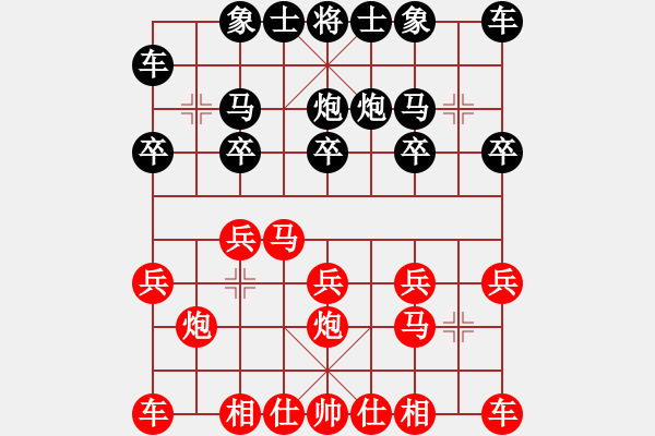 象棋棋譜圖片：東方求敗[751942318] -VS- 橫才俊儒[292832991] - 步數(shù)：10 