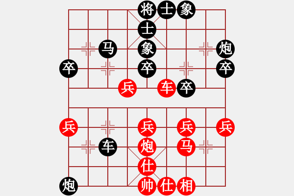 象棋棋譜圖片：siuhua[紅先負(fù)] -VS- 贏一盤實(shí)在難[黑] 中炮巡河車對(duì)屏風(fēng)馬 - 步數(shù)：40 