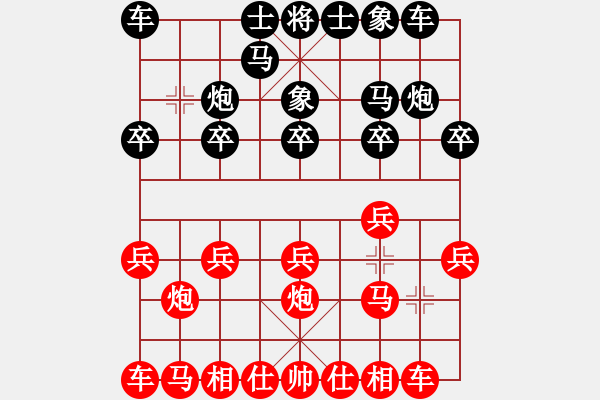 象棋棋譜圖片：觀棋者(9段)-和-烈火熊膽(8段) - 步數(shù)：10 