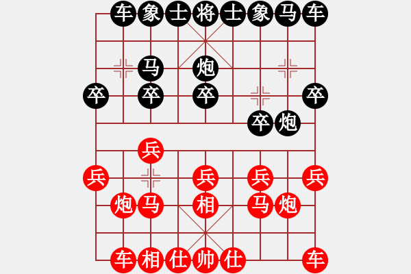 象棋棋譜圖片：wdswdswds(5r)-勝-西安野棋攤(4r) - 步數(shù)：10 