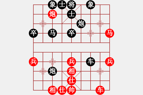 象棋棋譜圖片：笑傲江湖馬(天帝)-和-氣定神閑(月將) - 步數(shù)：40 