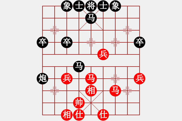 象棋棋譜圖片：象棋數(shù)據(jù)庫(9段)-負(fù)-如意乾坤劍(8段) - 步數(shù)：40 