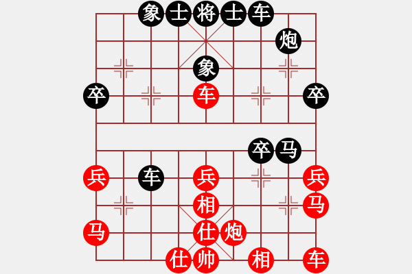 象棋棋譜圖片：許仙愛(ài)白蛇(9星)-勝-阿亞(9星)仙人指路轉(zhuǎn)左中炮對(duì)卒底炮飛左象 - 步數(shù)：40 