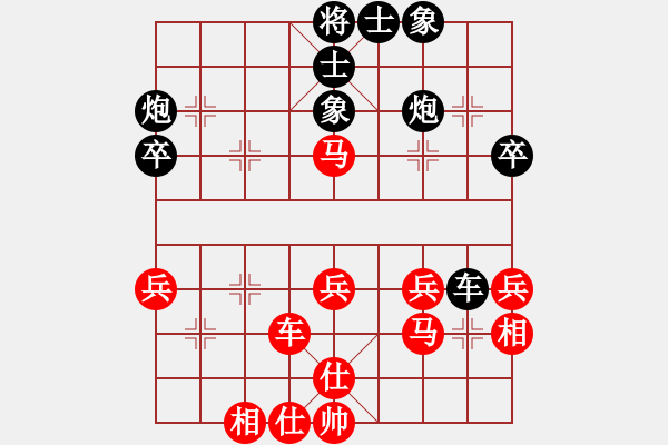 象棋棋譜圖片：老張下棋(3段)-和-gguuffaann(4段) - 步數(shù)：40 