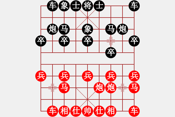 象棋棋譜圖片：勇敢的心[紅] -VS- 負(fù)分太后 魚[黑](2) - 步數(shù)：10 