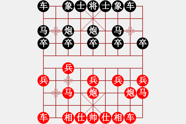 象棋棋譜圖片：TNCL Ta Trung Phao len Si - Bien 1 - 步數(shù)：10 