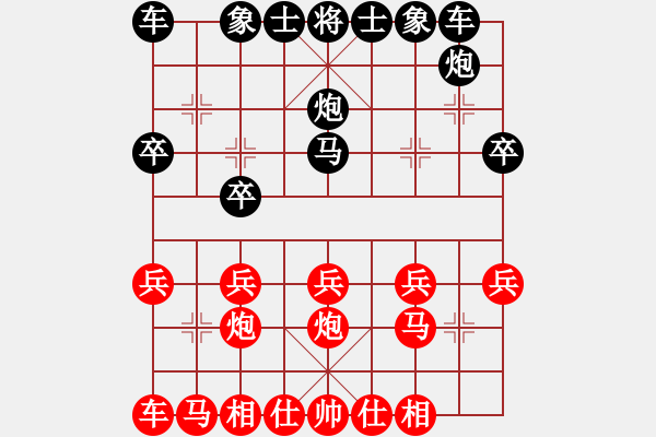 象棋棋譜圖片：劉一諾(3段)-負(fù)-gguuffaann(4段) - 步數(shù)：20 