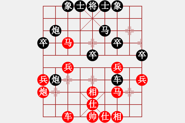 象棋棋譜圖片：五九炮對(duì)單提馬六 - 步數(shù)：40 