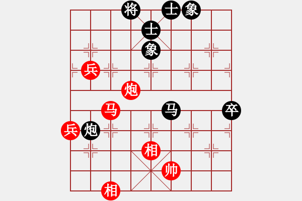 象棋棋譜圖片：中炮過河車互進(jìn)七兵對(duì)屏風(fēng)馬左馬盤河 紅士六進(jìn)五【1】 - 步數(shù)：100 