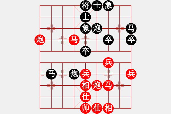 象棋棋譜圖片：第12輪4臺(tái) 北京王禹博先勝山西毋君臨 - 步數(shù)：40 