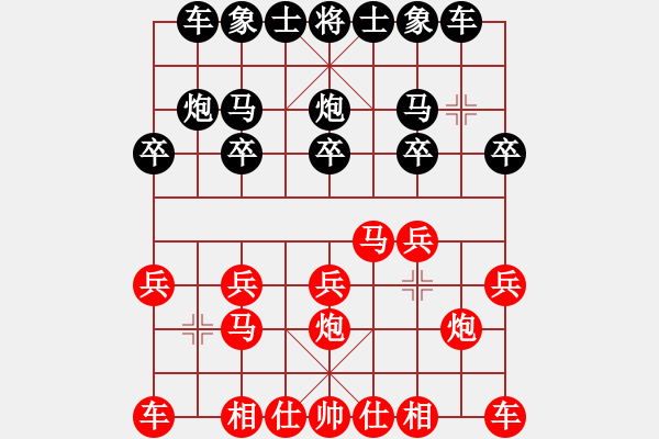 象棋棋譜圖片：半途列炮逆轉(zhuǎn)游客1013 - 步數(shù)：10 