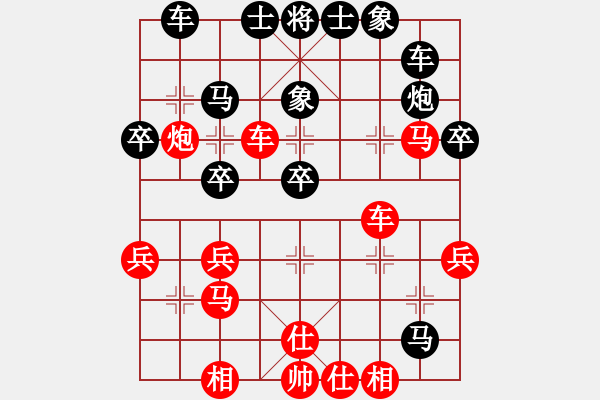 象棋棋譜圖片：中炮過(guò)河車七路馬對(duì)屏風(fēng)馬兩頭蛇 紅左橫車 （黑象3進(jìn)5）   巴渝居士(1段)-勝-悟者(4段) - 步數(shù)：40 