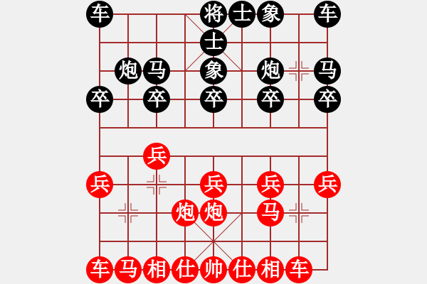 象棋棋譜圖片：QQ二級(jí)評(píng)測(cè)（我先勝） - 步數(shù)：10 