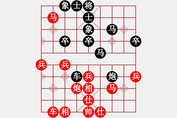 象棋棋譜圖片：七彩石(9段)-負(fù)-大師講棋(日帥)（順炮布局） - 步數(shù)：40 