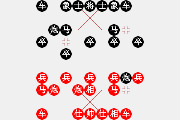 象棋棋譜圖片：寒瘋子(9段)-勝-韓竹王中王(日帥) - 步數(shù)：10 