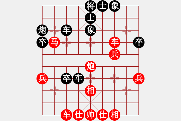 象棋棋譜圖片：中炮巡河車對(duì)屏風(fēng)馬（紅勝） - 步數(shù)：50 