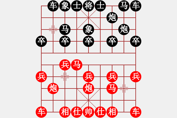 象棋棋谱图片：王永恒(先胜)黄方睛.2024.03.30 - 步数：10 