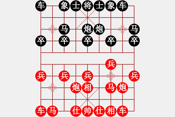 象棋棋譜圖片：三杯茶(北斗)-勝-神劍商業(yè)庫(北斗) - 步數(shù)：10 