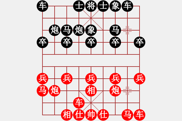 象棋棋谱图片：张申宏 先和 李翰林 - 步数：10 