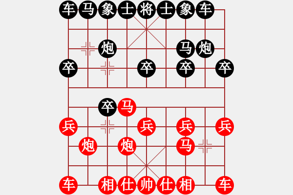 象棋棋譜圖片：天生蒙古人(北斗)-負(fù)-ccav(無極) - 步數(shù)：10 