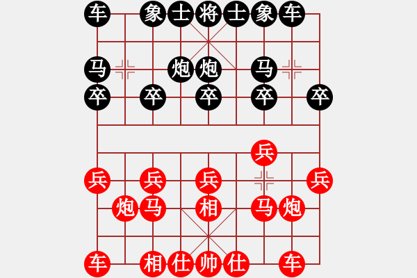 象棋棋譜圖片：iao1230紅負葬心【飛相轉(zhuǎn)屏風(fēng)馬對左中炮】｛注｝ - 步數(shù)：10 