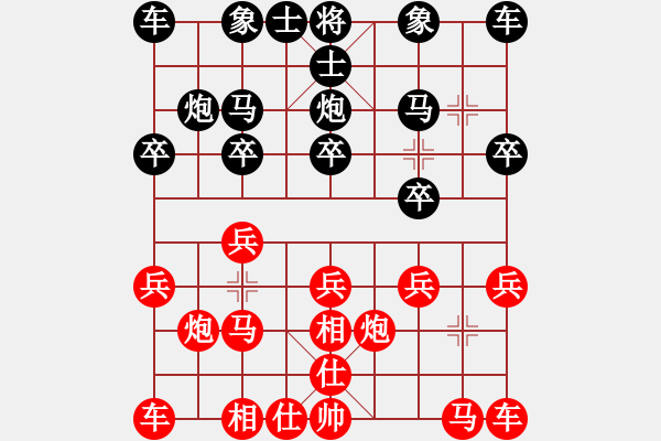 象棋棋譜圖片：中象道場斗(日帥)-和-金剛不壞(9段) - 步數(shù)：10 