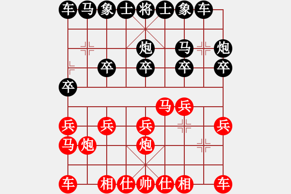 象棋棋谱图片：蔡佑广 先负 邓桂林 - 步数：10 