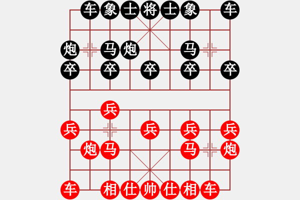 象棋棋譜圖片：6912局 A03-邊炮局-天天AI選手FALSE 紅先和 小蟲引擎23層 - 步數(shù)：10 