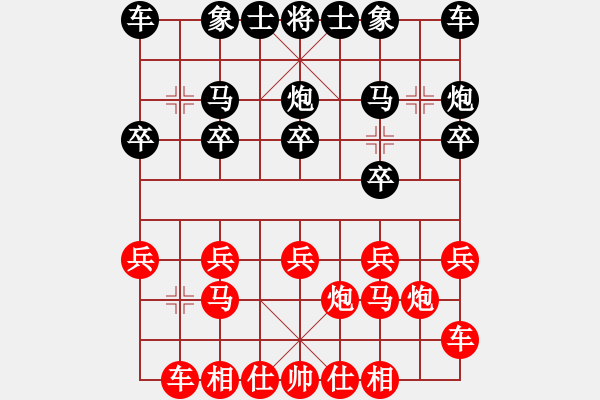 象棋棋譜圖片：【快樂】無忌哥哥★[紅] -VS- 蚯蚓降龍[黑] - 步數(shù)：10 