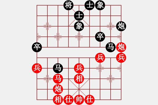 象棋棋譜圖片：仙人指路（黑勝） - 步數(shù)：40 