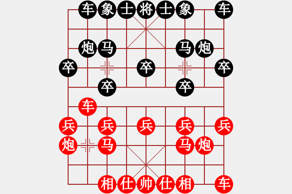 象棋棋谱图片：高密杨成亮先负青州闫勇潍坊市职工象棋赛第四轮2015・12・2 - 步数：10 