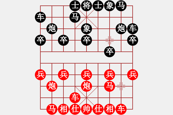 象棋棋譜圖片：惟楚有材（高級村冠）先勝鄂倫春旗，左躍中（中級村冠）20240325 39回合.pgn - 步數(shù)：10 