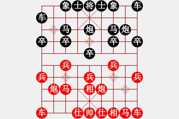 象棋棋谱图片：大象[1091808255] -VS- 横才俊儒[292832991] - 步数：10 