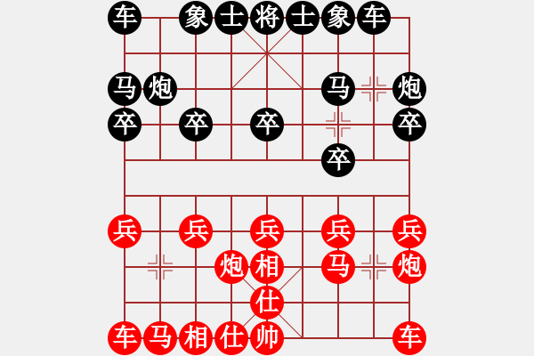 象棋棋譜圖片：laj239[紅] -VS- 醉棋渡河[黑] - 步數(shù)：10 