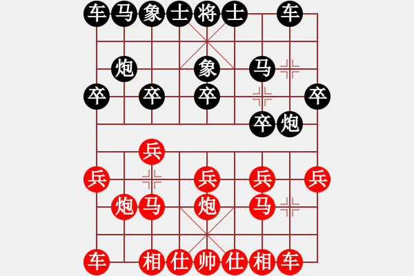 象棋棋譜圖片：不知恥很可怕[紅] -VS- 夢(mèng)海的蟲子[黑] - 步數(shù)：10 