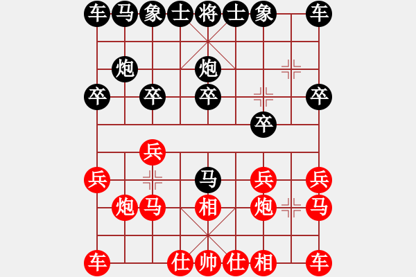 象棋棋譜圖片：虎哥[694930246] -VS- 假象，[2201930244] - 步數(shù)：10 