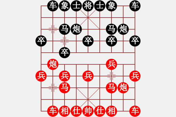 象棋棋譜圖片：1523局 E04- 仙人指路對士角炮或過宮炮-天天Ai1-2(先負(fù))小蟲引擎23層 - 步數(shù)：10 