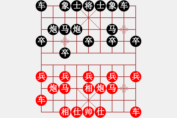 象棋棋譜圖片：第三輪 陳德林先負劉亞南 - 步數(shù)：10 