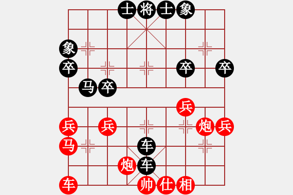 象棋棋譜圖片：五七炮進(jìn)三兵對屏風(fēng)馬進(jìn)３卒 （黑橫車棄空頭）   小鎮(zhèn)刀客(9段)-負(fù)-千滴淚(月將) - 步數(shù)：40 