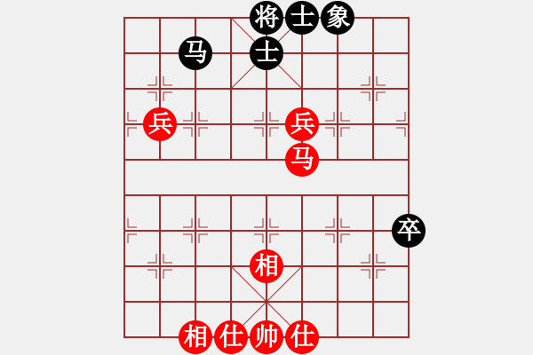 象棋棋譜圖片：五七三對屏風(fēng)馬3卒 紅車94變化 - 步數(shù)：100 