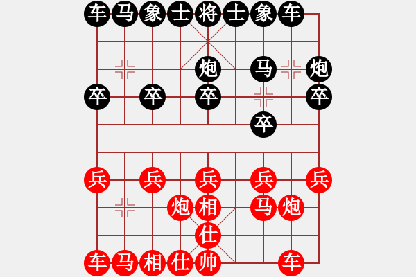 象棋棋譜圖片：陳坤勇 先負(fù) 鄭志煒 - 步數(shù)：10 